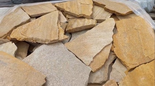 Плитняк златолит жёлтый для цоколя купить в Астраханской области