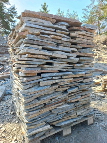 Плитняк златолит серебристый для цоколя, отмостки купить в Астраханской области