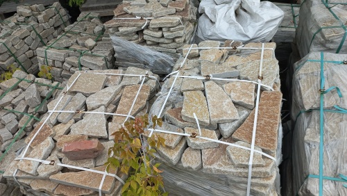 Гранитный плитняк галтованный для парковки купить в Астраханской области